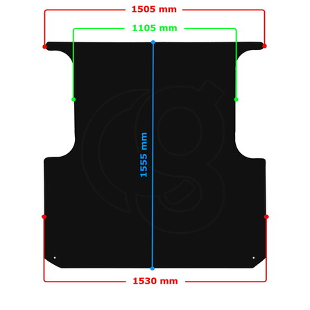 Protector Suelo Furgoneta Toyota HILUX (AN120, AN130) Pick - up 101776