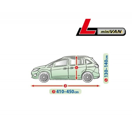FUNDA EXTERIOR PREMIUM CUBRE COCHE L MINI VAN