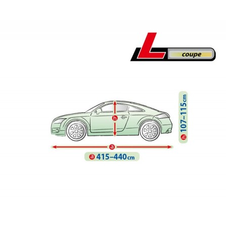 FUNDA EXTERIOR PREMIUM CUBRE COCHE L COUPE