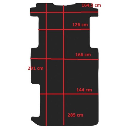 Protector Suelo Furgoneta para Traffic III Largo, 1013114
