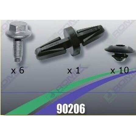 Tornilleria Protector Carter compatible con Volkswagen 90206